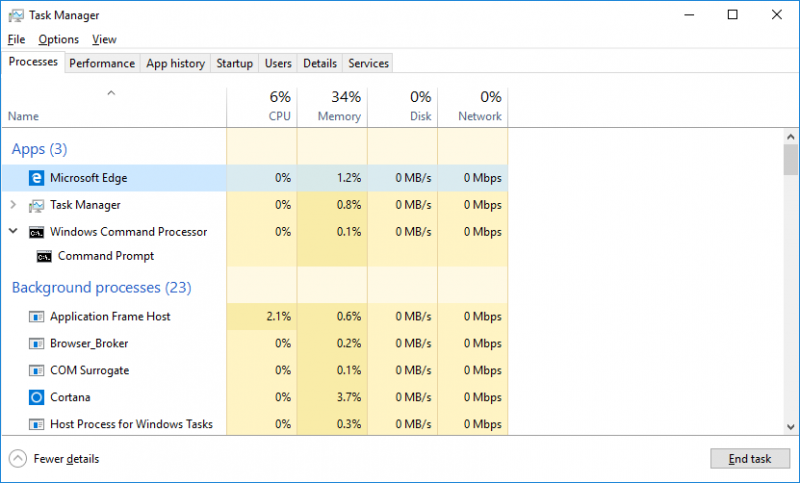 CISCO CyberOps lab – Windows Task Manager; cybersecurity training ...