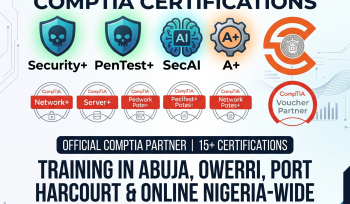 comptia voucher exams security + pentest+ a+ securityX CYSA owerri port harcourt abuja lagos nigeria soutech clacachi